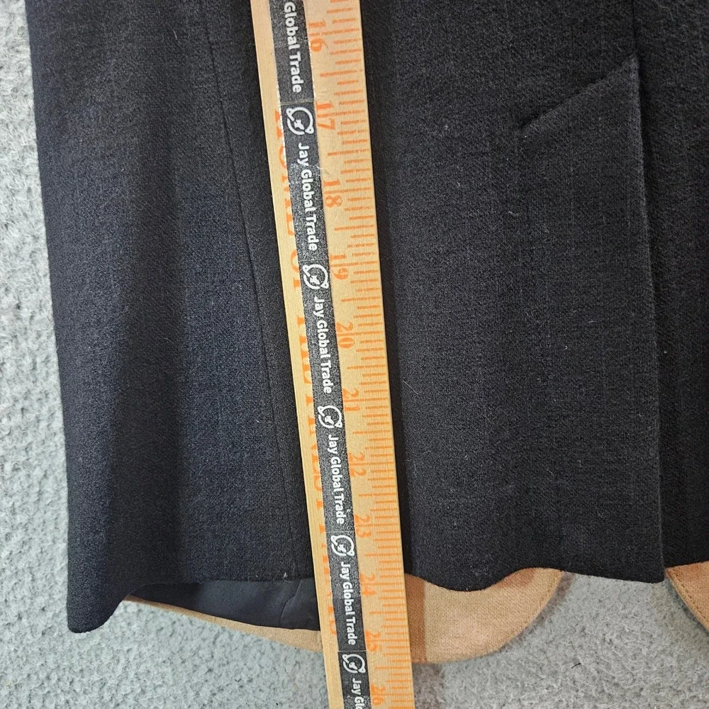 J Crew Colorblock Blazer‎ Camel Black Wool Blend Women Size 2